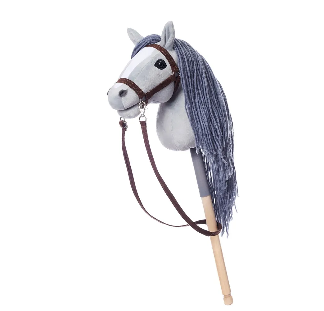 Hobby Horse HOPPIHORSE szary na kiju Tootiny