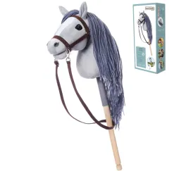 Hobby Horse HOPPIHORSE szary na kiju Tootiny