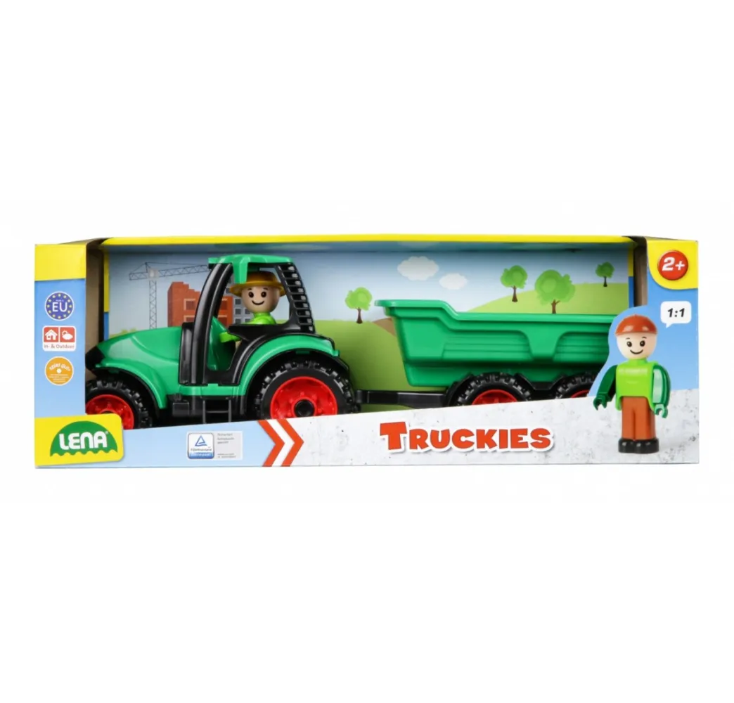 Lena Traktor z przyczepą 38 cm – zabawka dla chłopców