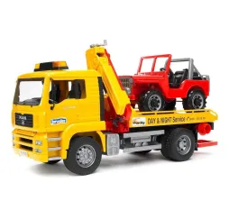 Bruder Pomoc drogowa z Jeepem – pojazdy dla dzieci 4+