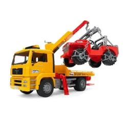 Bruder Pomoc drogowa z Jeepem – pojazdy dla dzieci 4+