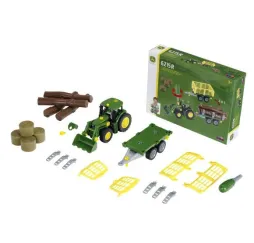 Klein Traktor John Deere do skręcania z przyczepami modelarz