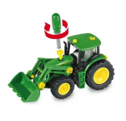 Klein Traktor John Deere do skręcania z przyczepami modelarz