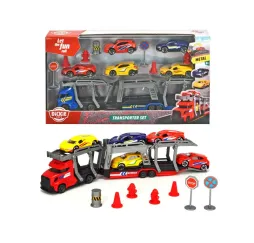 Dickie City zestaw z lawetą i autami dla dzieci 3+