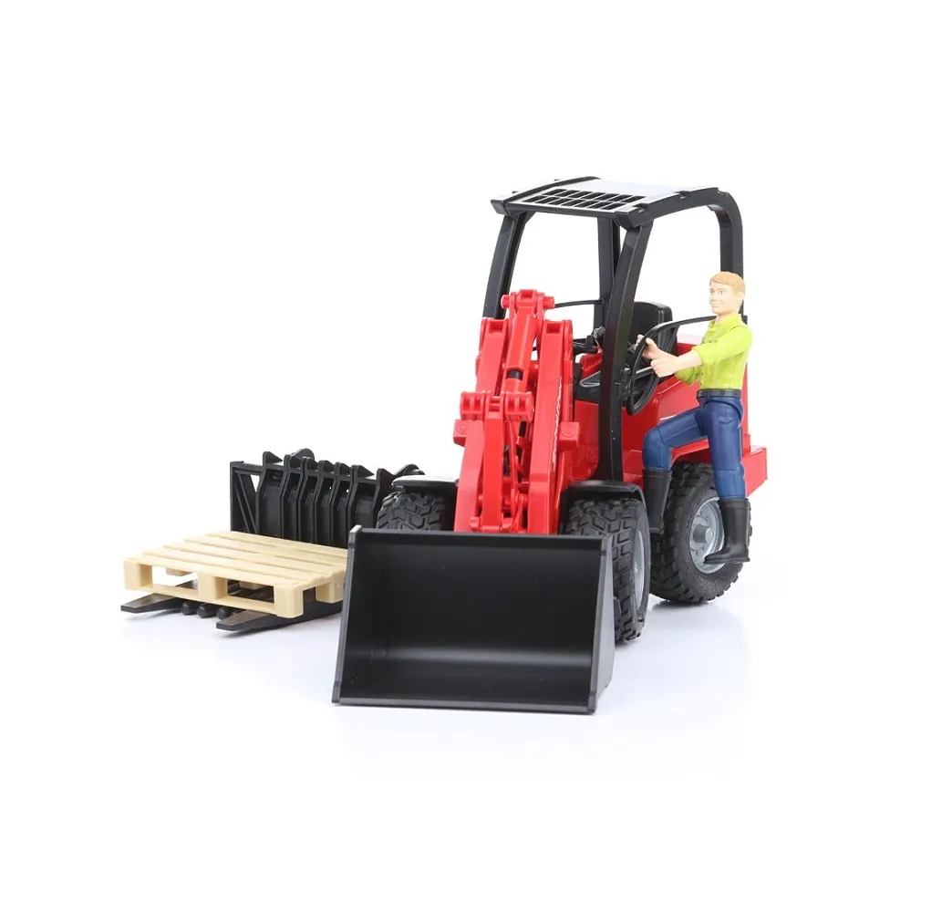 Bruder Ładowarka Schaffer Hoflader z figurką – pojazdy dla dzieci