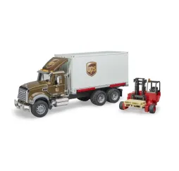 Bruder Mack Granite UPS – ciężarówka z wózkiem widłowym POJAZDY