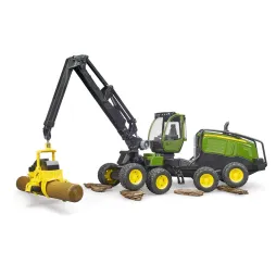 Bruder Harwester John Deere z pniem – model 1:16