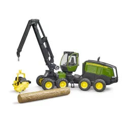 Bruder Harwester John Deere z pniem – model 1:16