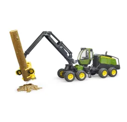 Bruder Harwester John Deere z pniem – model 1:16