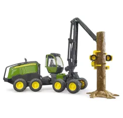 Bruder Harwester John Deere z pniem – model 1:16