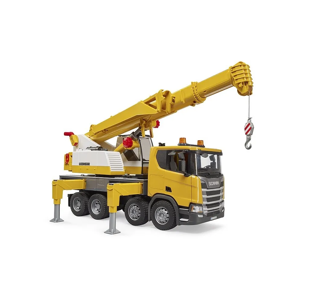 Bruder Scania Super 560R ciężarówka z dźwigiem – pojazdy 4+