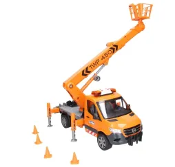 Bruder Mercedes Sprinter z podnośnikiem – pojazd budowlany 4+