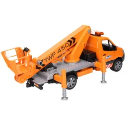 Bruder Mercedes Sprinter z podnośnikiem – pojazd budowlany 4+