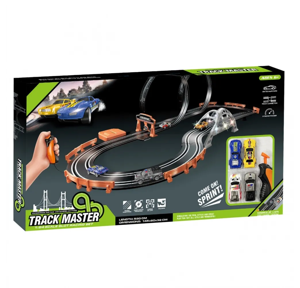 Madej Tor wyścigowy 1:64 z pętlami tor 5,2 m
