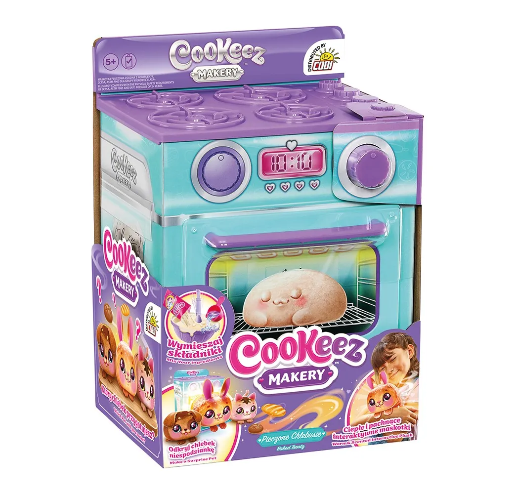 Cobi COOKEEZ MAKERY Pieczone Chlebusie pluszaki interaktywne 5+