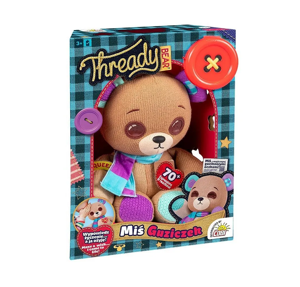 Thready Bear Miś Guziczek pluszak interaktywny Cobi 3+