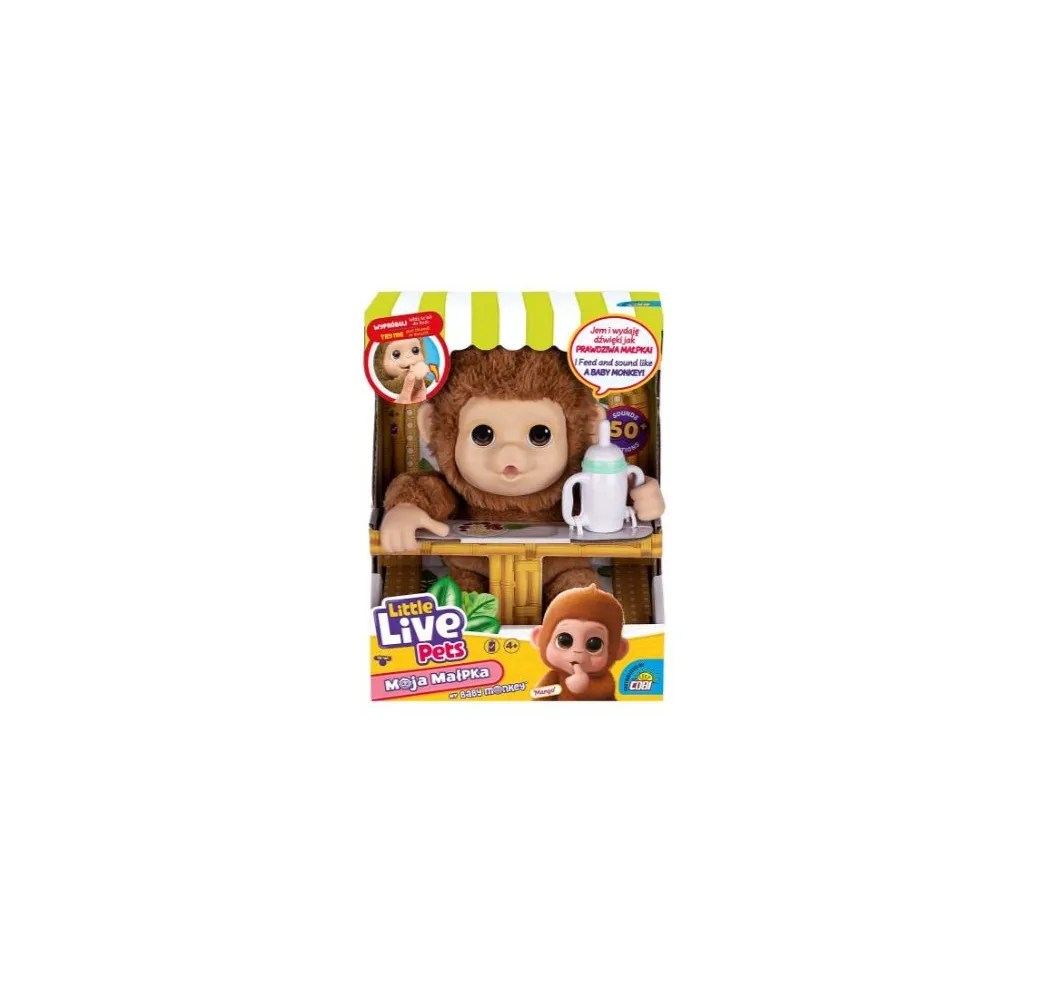 Cobi Little Live Pets Małpka interaktywna dla dzieci 4+