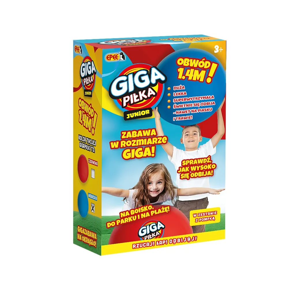 Epee Giga Piłka Junior czerwona – zabawka sportowa dla dzieci
