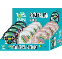 Stnux Portfelik Puffy 12 sztuk – kolorowe portfele dla dziewczynek