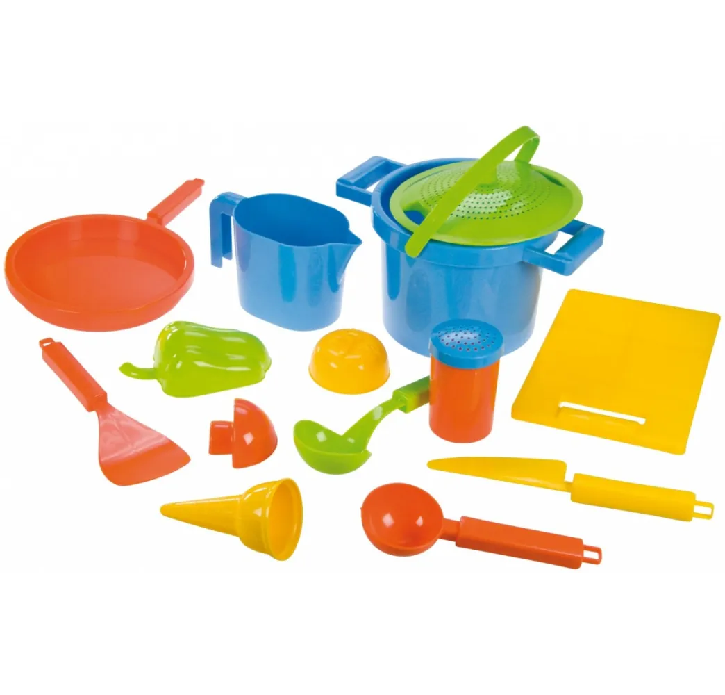 Lena Zestaw do piasku 14 el. – zabawki ogrodowe dla dzieci