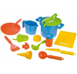 Lena Zestaw do piasku 14 el. – zabawki ogrodowe dla dzieci
