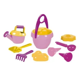 Lena Zestaw do piasku 10 el. – zabawki ogrodowe dla dziewczynek