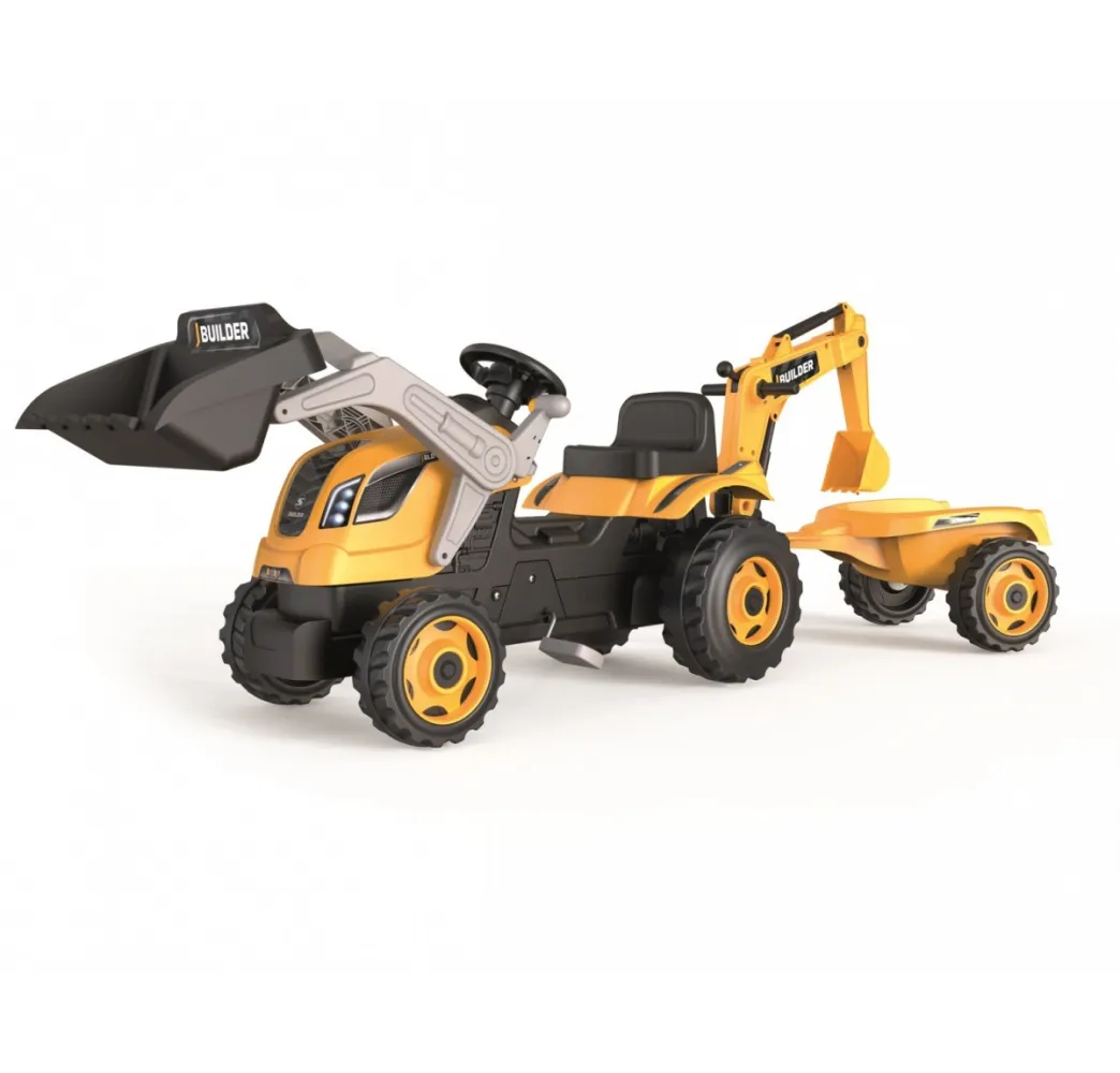 Smoby Traktor Max na pedały 3+ – pojazd ogrodowy dla dzieci