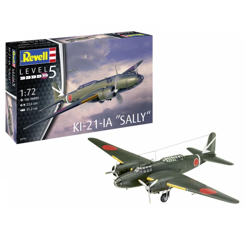 Ki-21 Sally model plastikowy 1:72 – samolot Revell dla modelarzy