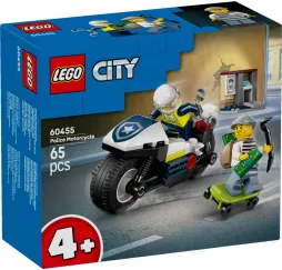 LEGO City Pościg na motocyklu – klocki konstrukcyjne dla dzieci