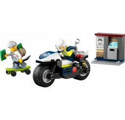 LEGO City Pościg na motocyklu – klocki konstrukcyjne dla dzieci