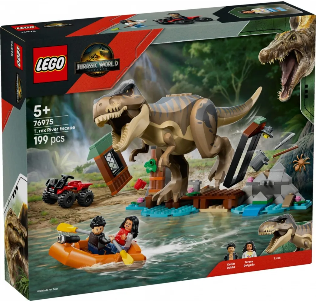LEGO Jurassic World Ucieczka rzeką – klocki konstrukcyjne