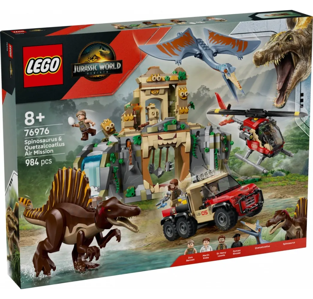 Jurassic World Powietrzna misja – klocki LEGO dla dzieci 8+
