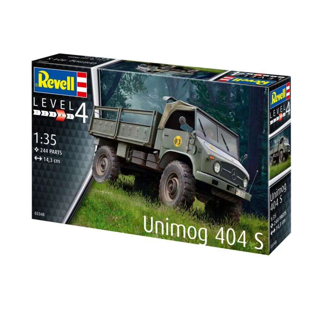 Revell Unimog 404 S model plastikowy 1:35 – modelarstwo