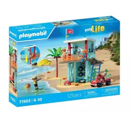 Playmobil Zestaw z figurkami My Life 71903 Wieża ratownicza i plażowy samochód buggy