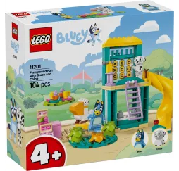 Bluey Blue i Łatka na placu zabaw – klocki konstrukcyjne LEGO