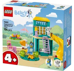 Bluey Blue i Łatka na placu zabaw – klocki konstrukcyjne LEGO