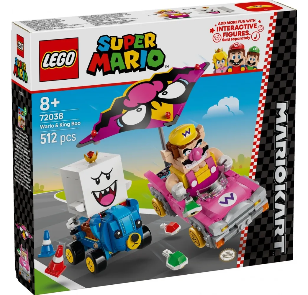 LEGO Super Mario Kart Wario i King Boo – klocki konstrukcyjne