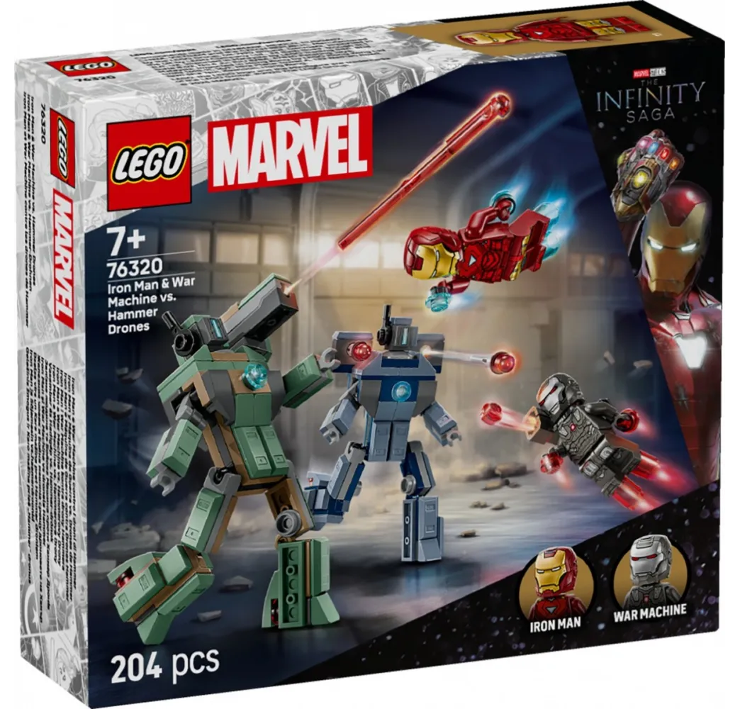 Iron Man i War Machine kontra drony – LEGO klocki konstrukcyjne