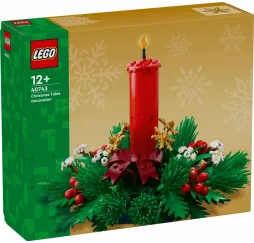 LEGO Świąteczna dekoracja stołu – klocki konstrukcyjne 12+