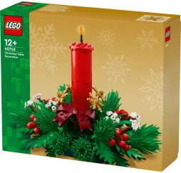 LEGO Świąteczna dekoracja stołu – klocki konstrukcyjne 12+