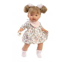 Llorens Joelle 38 cm – lalka interaktywna ze smoczkiem