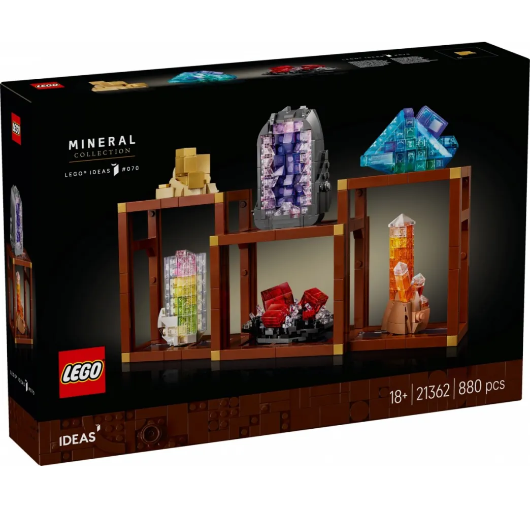 LEGO Ideas Kolekcja minerałów – klocki konstrukcyjne dla dorosłych