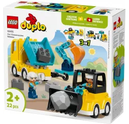 LEGO DUPLO Maszyny budowlane 3 w 1 – klocki konstrukcyjne
