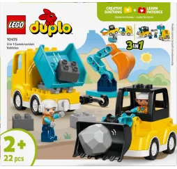 LEGO DUPLO Maszyny budowlane 3 w 1 – klocki konstrukcyjne