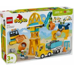 LEGO DUPLO Plac budowy 3w1 – klocki konstrukcyjne dla dzieci