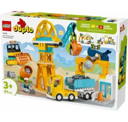 LEGO DUPLO Plac budowy 3w1 – klocki konstrukcyjne dla dzieci