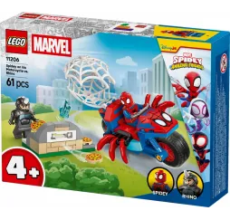 Spidey na motocyklu kontra Rhino – LEGO klocki konstrukcyjne