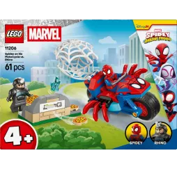 Spidey na motocyklu kontra Rhino – LEGO klocki konstrukcyjne