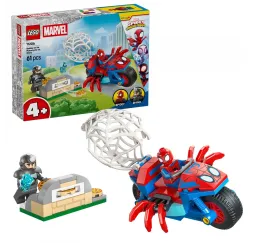 Spidey na motocyklu kontra Rhino – LEGO klocki konstrukcyjne