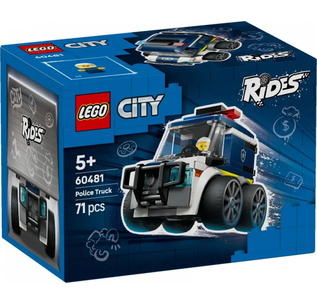 LEGO City Ciężarówka policyjna – klocki konstrukcyjne dla dzieci